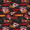 Licensed NFL Kansas City Chiefs Retro Cotton Black 70112 Fabric by the Yard
